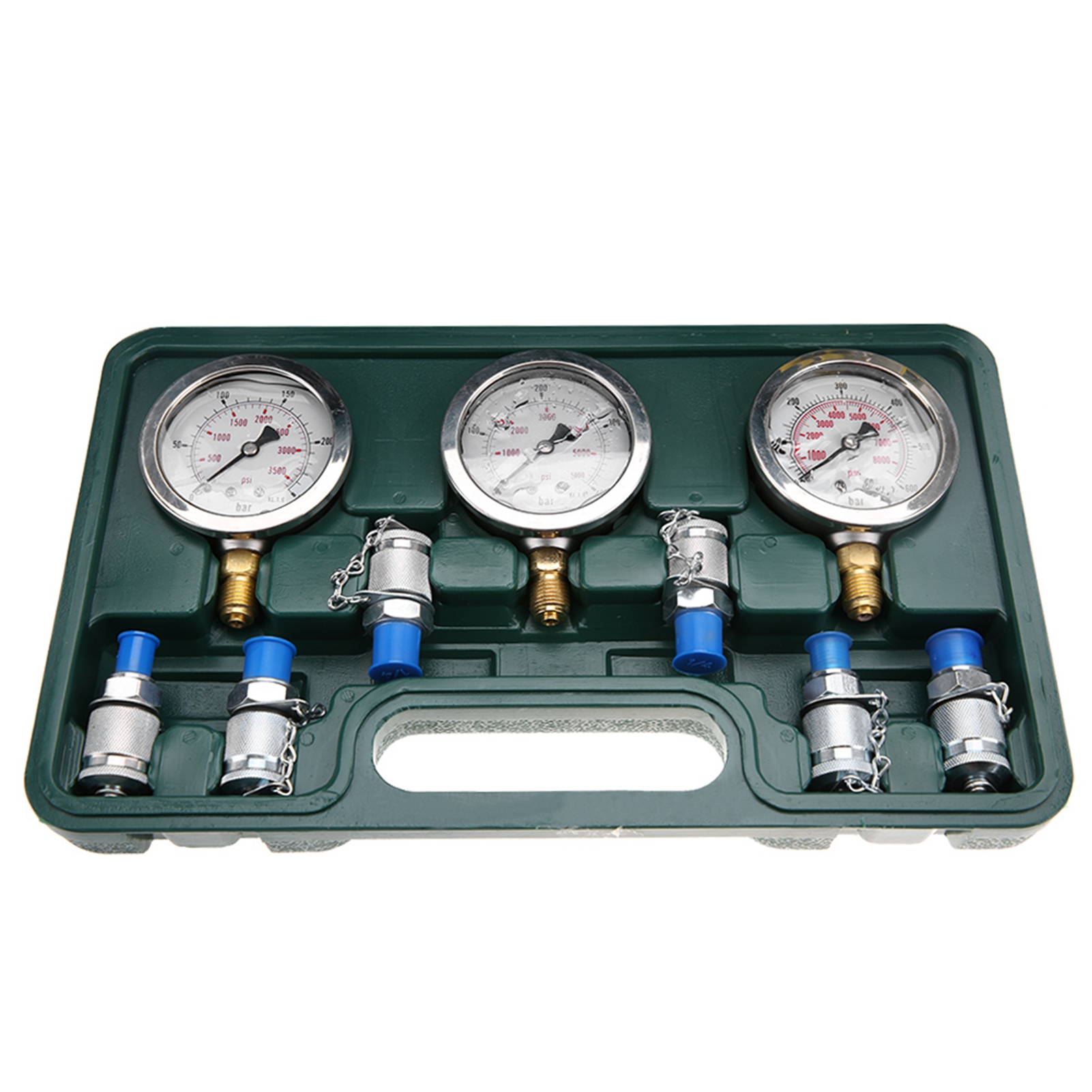Hydraulikdruckprüfset Für Bagger Mit Prüfpunktkupplung Und Manometer