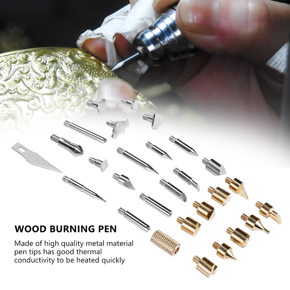 28-in-1-set Brennspitzen Für Holz, Lötkolbenspitzen-set, Pyrographie-bastelset