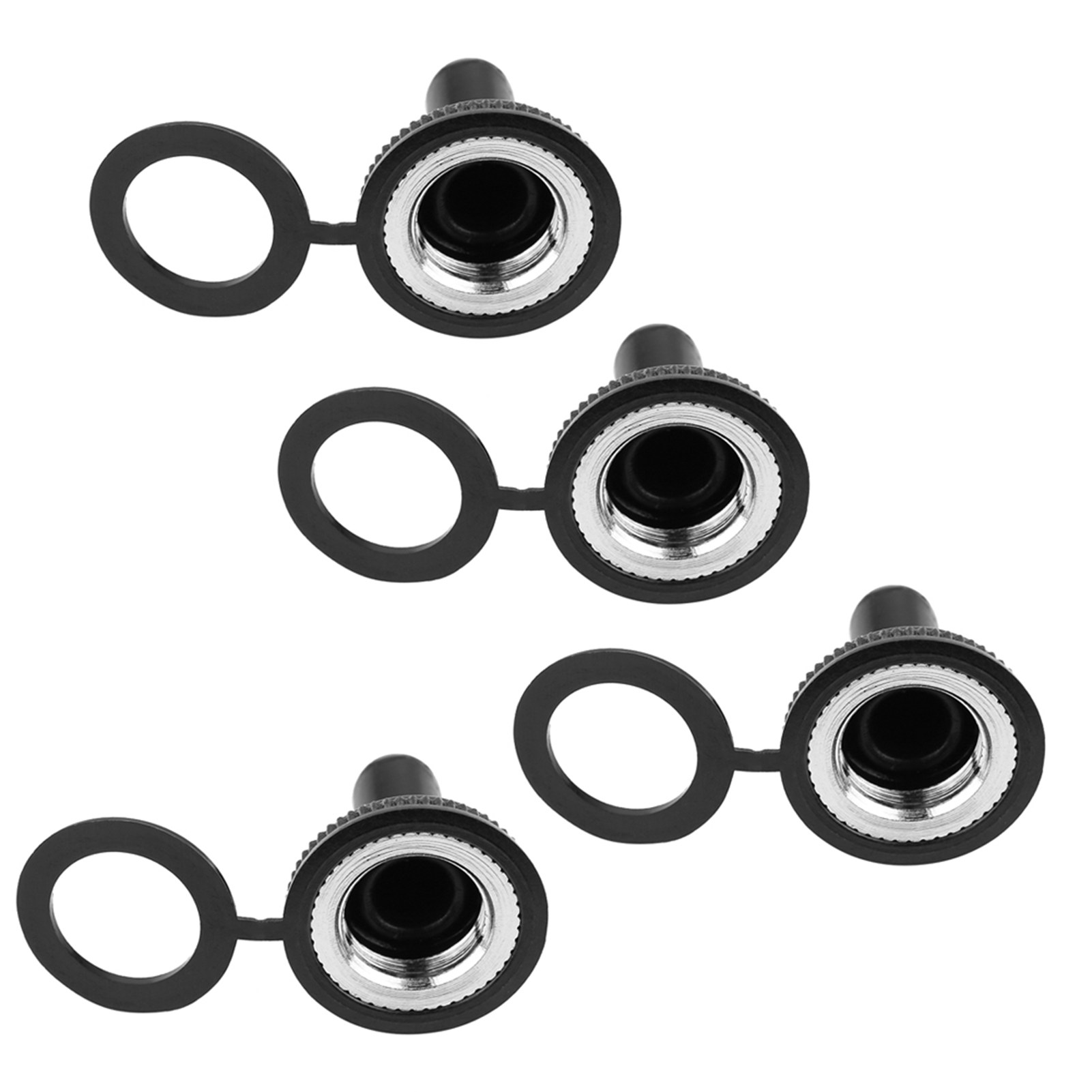 20 Stück Wasserdichte Gummikappen Für 12-mm-kippschalter, Schwarz