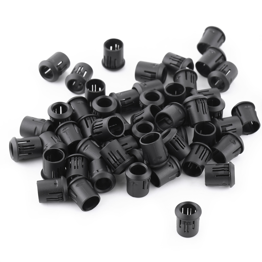 8mm Led 50 Stück Lampenfassung Diodenhalter Nylon Schwarz Clip Blendenhalterung Nützlich
