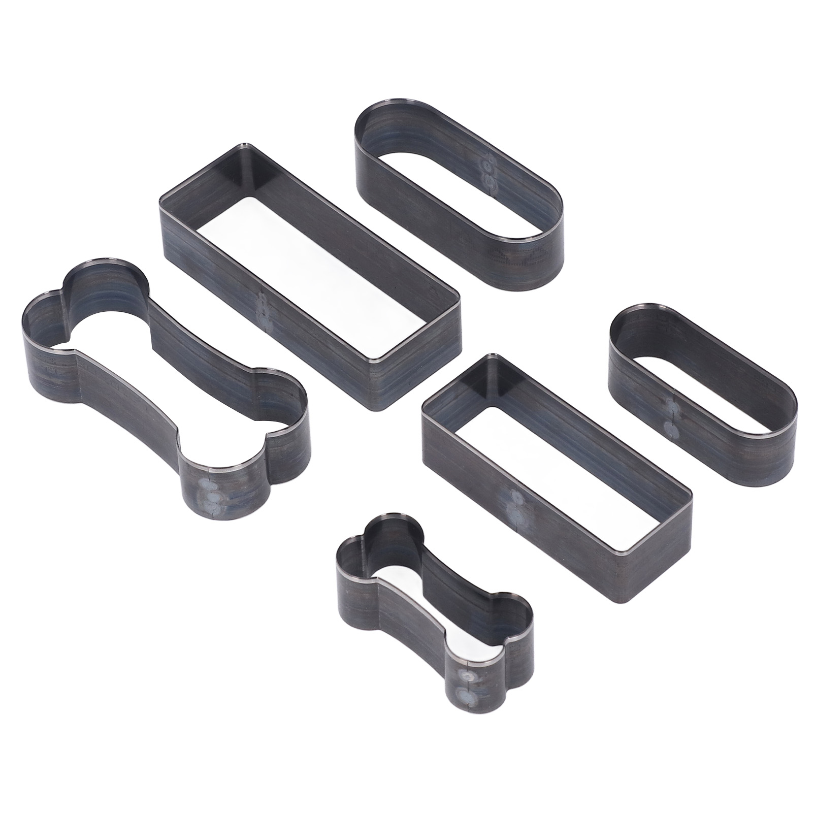 6-teiliges Stanzwerkzeug-set Für Lederhandwerk, Lochzange, Hohlstanzer, Rechteckig, Oval, Knochenförmig