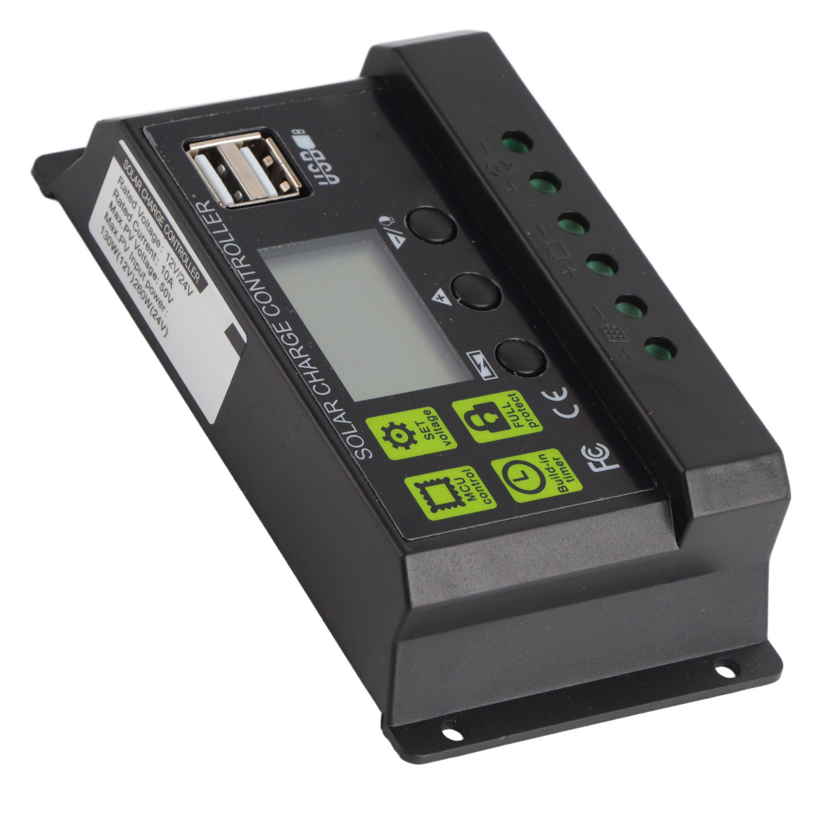 Solar-laderegler Mit Pwm-digitalanzeige, Selbstprüfung, Intelligenter Solarmodulregler, 10 A