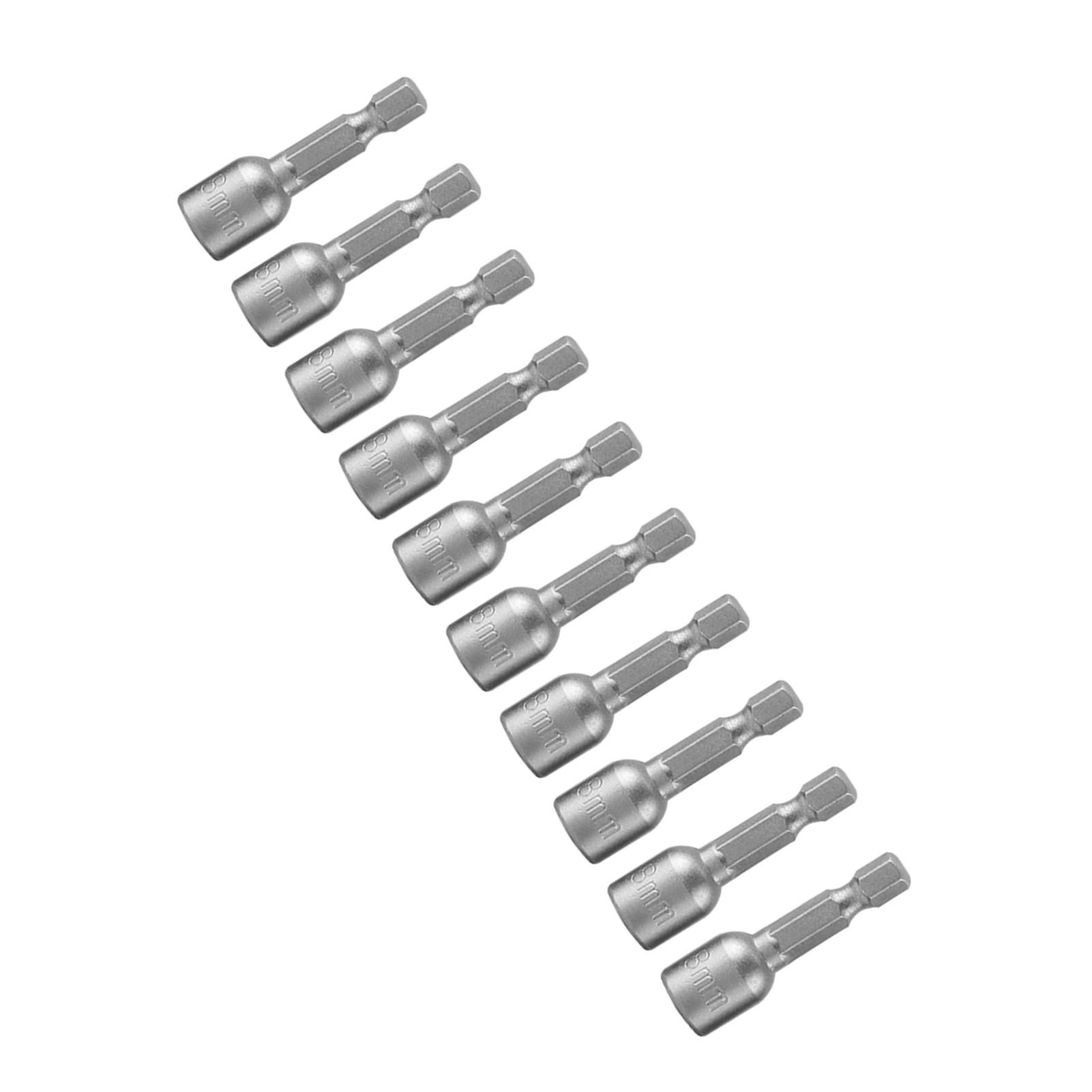 10-teiliges Set Metrischer Sechskant-magnet-steckschlüssel-schraubendreher Mit 1/4"-schaft Für Bohrmaschinen