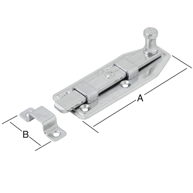 Vormann - Fensterriegel verzinkt 80 x 30 mm gerade Form Riegel