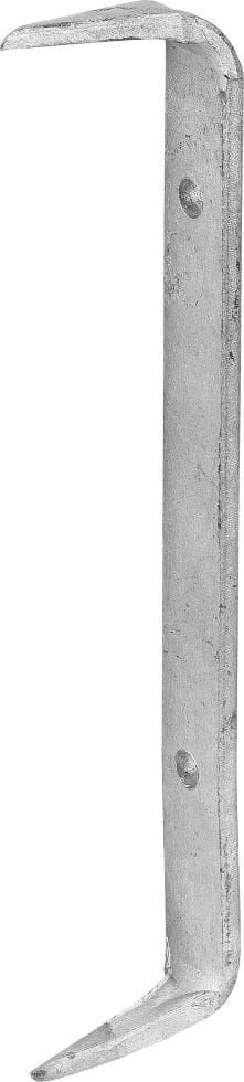 Bauklammer feuerverzinkt 26 x 2,5 cm Einschlaghaken Stahl - Vormann