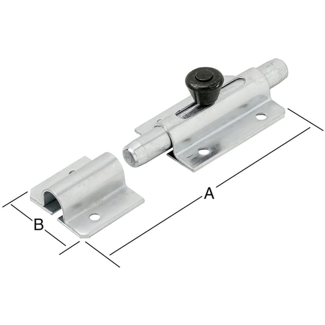 Bolzen-Knopfriegel verzinkt 120 x 36 mm Riegel - Vormann