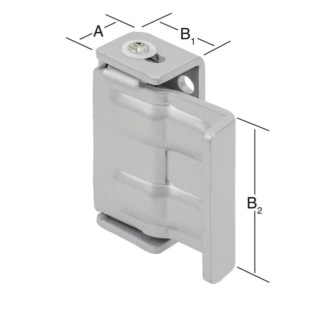 Vormann - Türsicherung Fenstersicherung 16-25 x 24 x 62mm Aluminium Einbruchschutz