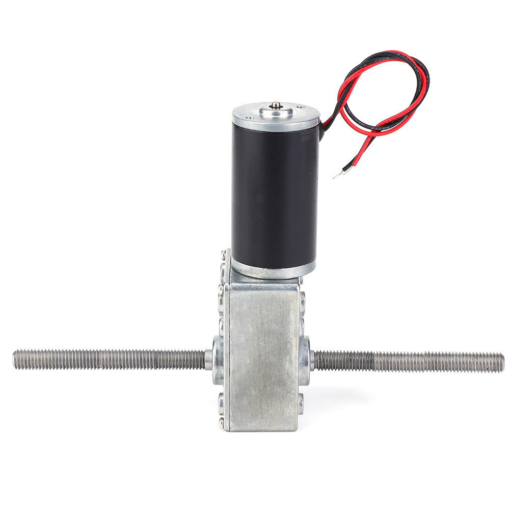 24v Doppelwellen-metallgetriebe-turbo-schneckengetriebemotor M8 Gewinde50