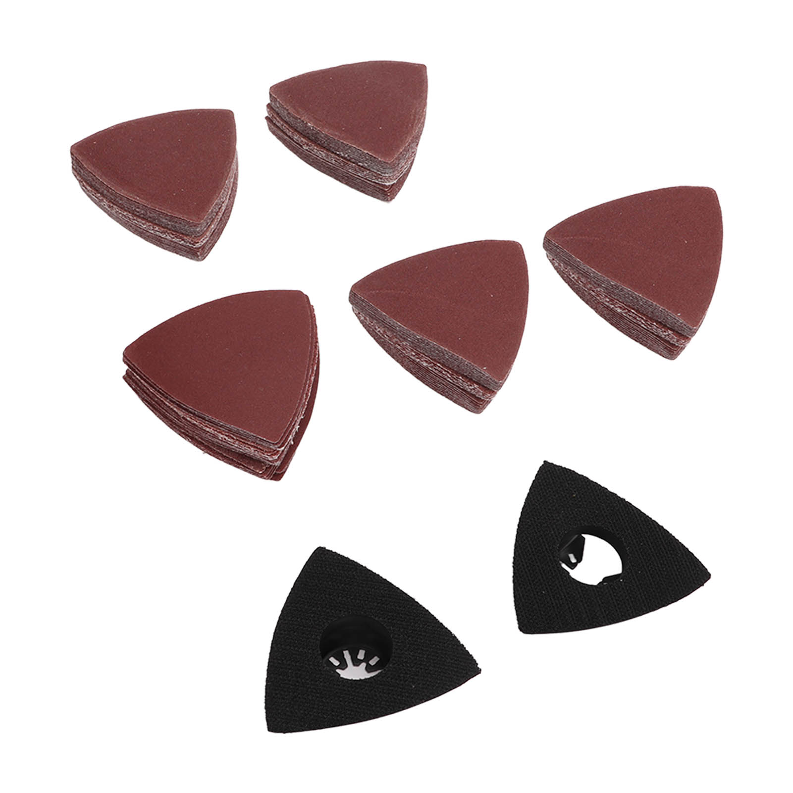 80 Mm Dreieckiges Schleifpapier-set Multifunktionales Polier-schleifpapier Ersatz Mit Pads