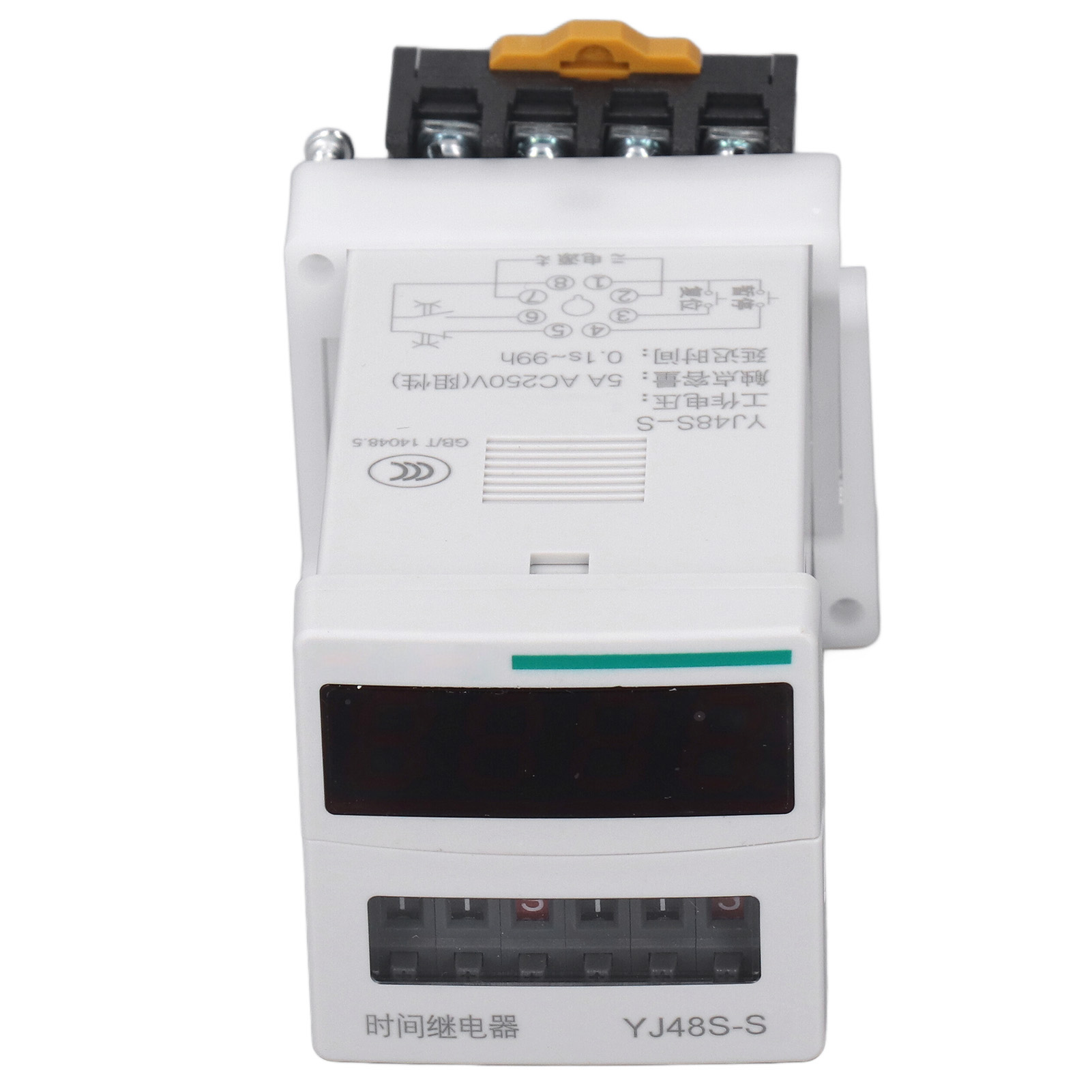 8-poliges Zeitrelais, 1 Satz, Zyklischer Typ, Programmierbares Verzögerungsrelais 0,1s–99h, Ac 250 V, 5 A Kontaktkapazität, Dc 24 V