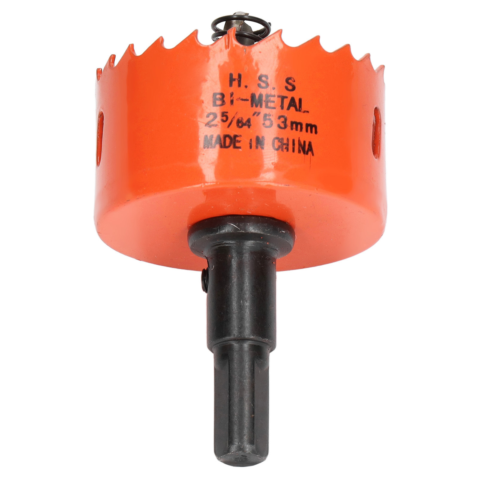 Lochsägebohrer Scharfe Zähne Einfache Spanabfuhr Hss-lochschneider Mit Hoher Härte Und Dorn Für Holz Und Metall 2‐5/64 Zoll (53 Mm)