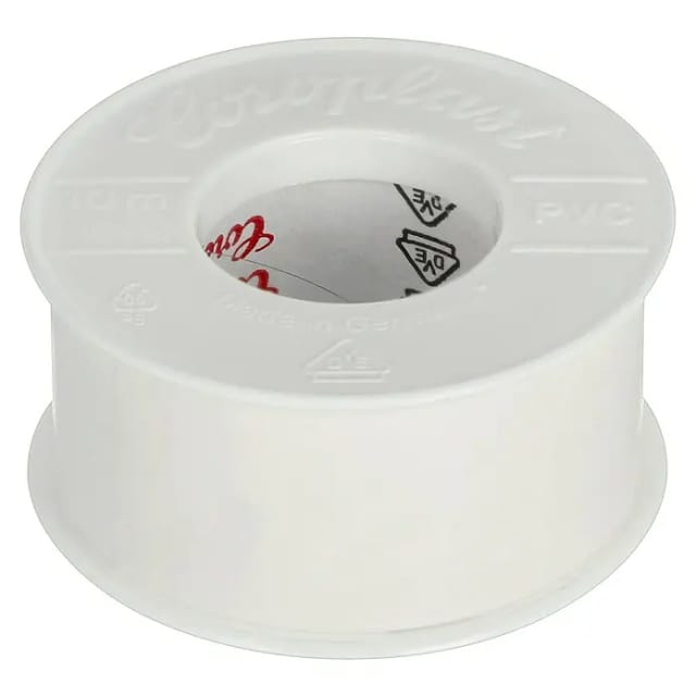 PVC-Isolierband 0,15x25mm 10m weiß Isolierband - Coroplast