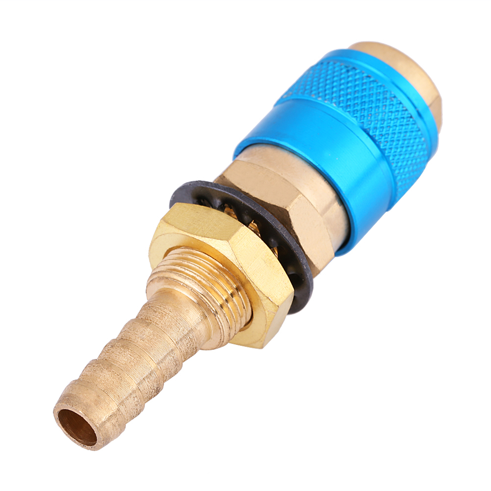 Wassergekühlter Schnellanschluss Für Mig/tig-schweißbrenner Mit Gasadapter (blau)