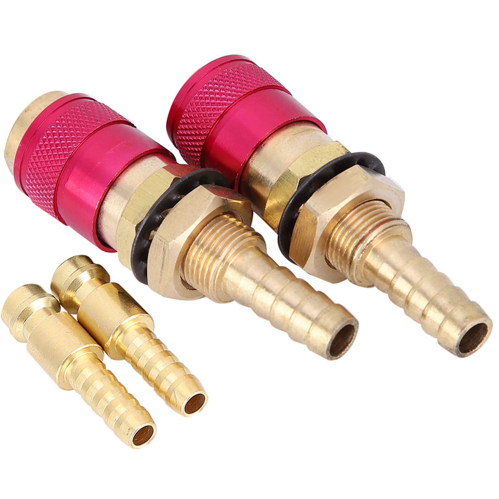 2 Stück 8 Mm Wassergekühlte Gasadapter-schnellkupplungen Für Wig-schweißbrenner