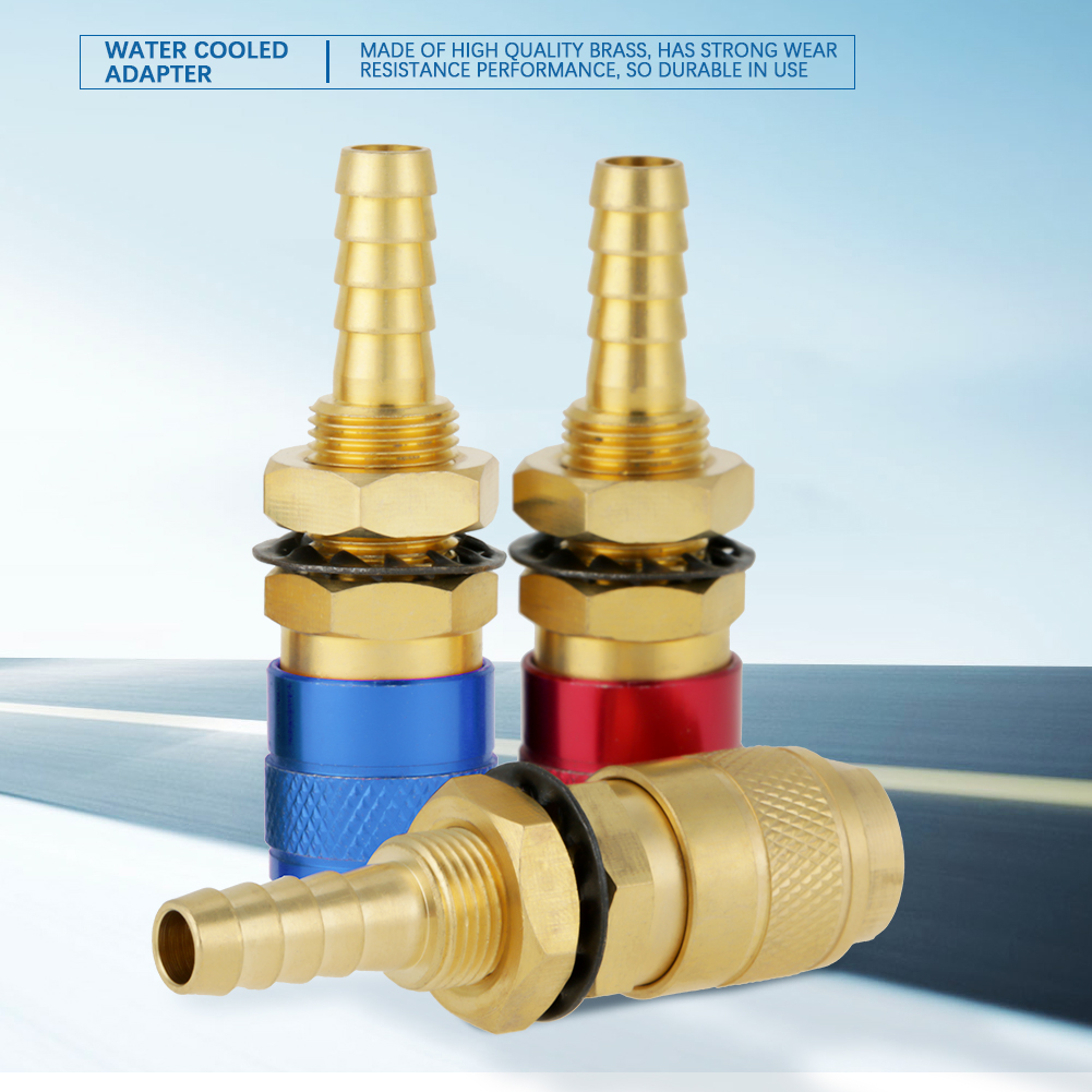 3 Stück 8 Mm Wasserkühlungs- Und Gasadapter-schnellkupplungsanschluss Für Wig-schweißbrenner