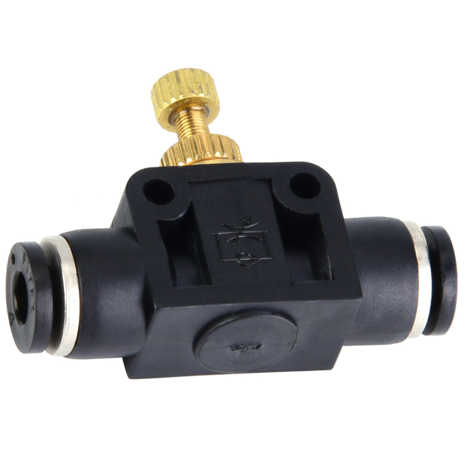 4/6/8mm Schlauch Luftdurchflussregler T-förmiges Rohr Pneumatikverschraubung Regelventil (8mm)