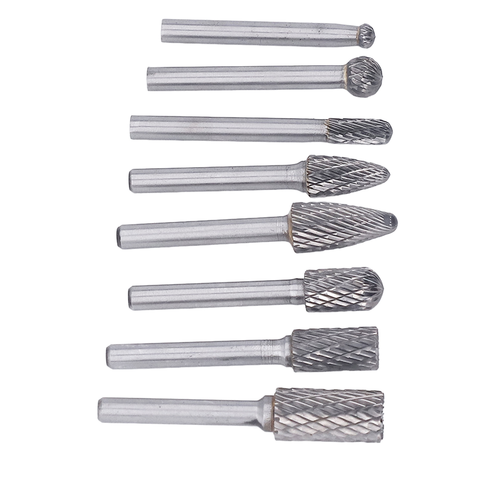 8-teiliges Hartmetall-rotationsfeilen-set 1/4 Zoll Für Elektrowerkzeuge, Geeignet Für Feine Metallbearbeitung Und Zum Schleifen Von Metall.