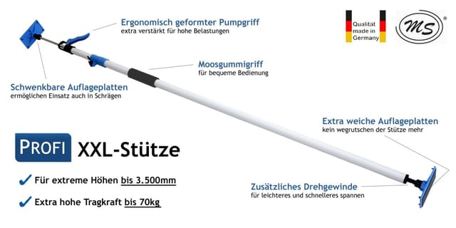 Profispann Deckenstütze XXL Dritte Hand 169 - 350 cm Deckenstützen