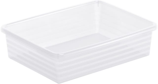 Rotho - Formatkörbchen Linus A5, transparent platzsparende Ablage