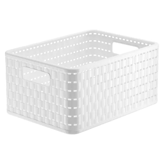 Korb Country A5, 11 l weiß Boxen, Körbchen & Kisten - Rotho