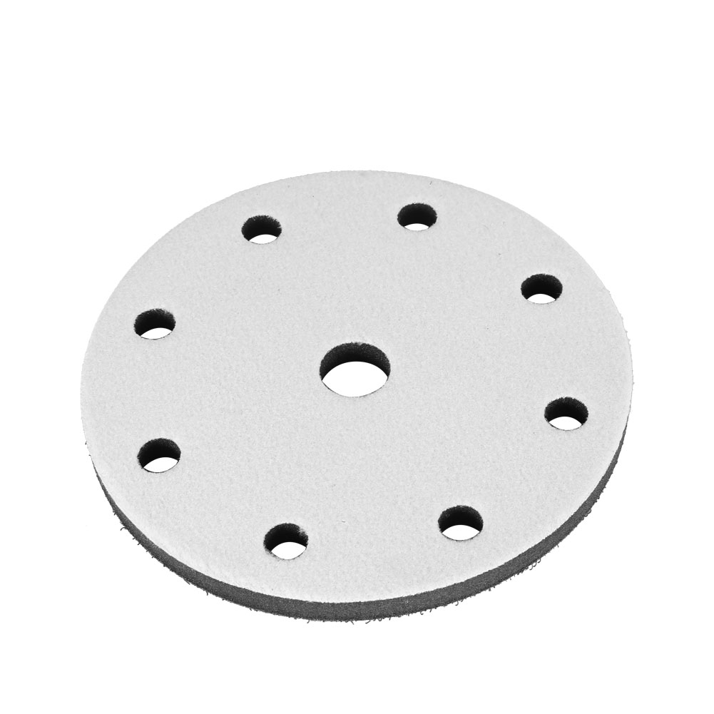 150 Mm Durchmesser Weicher Pufferschwamm-zwischenpolster Für Schleifpads (9 Löcher)