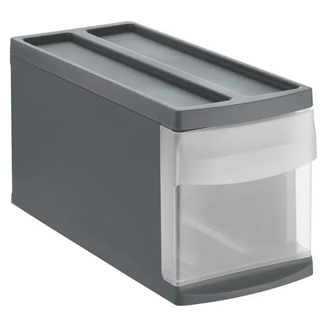 Schubladenbox Mono Systemix Slim 1 Schub anthrazit Boxen, Körbchen & Kisten - Rotho