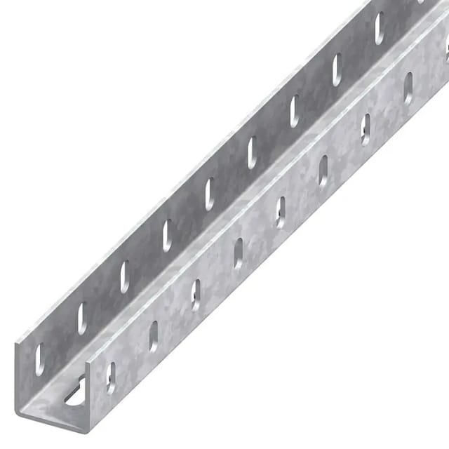 Alfer - U-Profil 1,5 x 35,5 x 1000 mm verzinkt gelocht Profil u Schiene