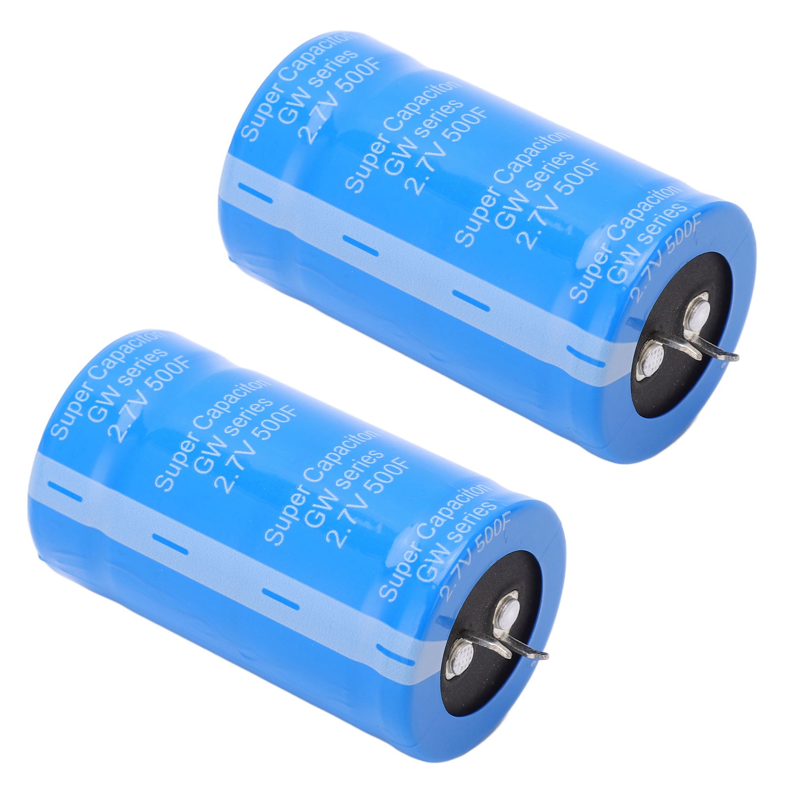 2 Stück Kfz-farad-kondensatoren 2,7 V 500 F Energiespar-blau-kfz-gleichrichter Super-farad-kondensatoren