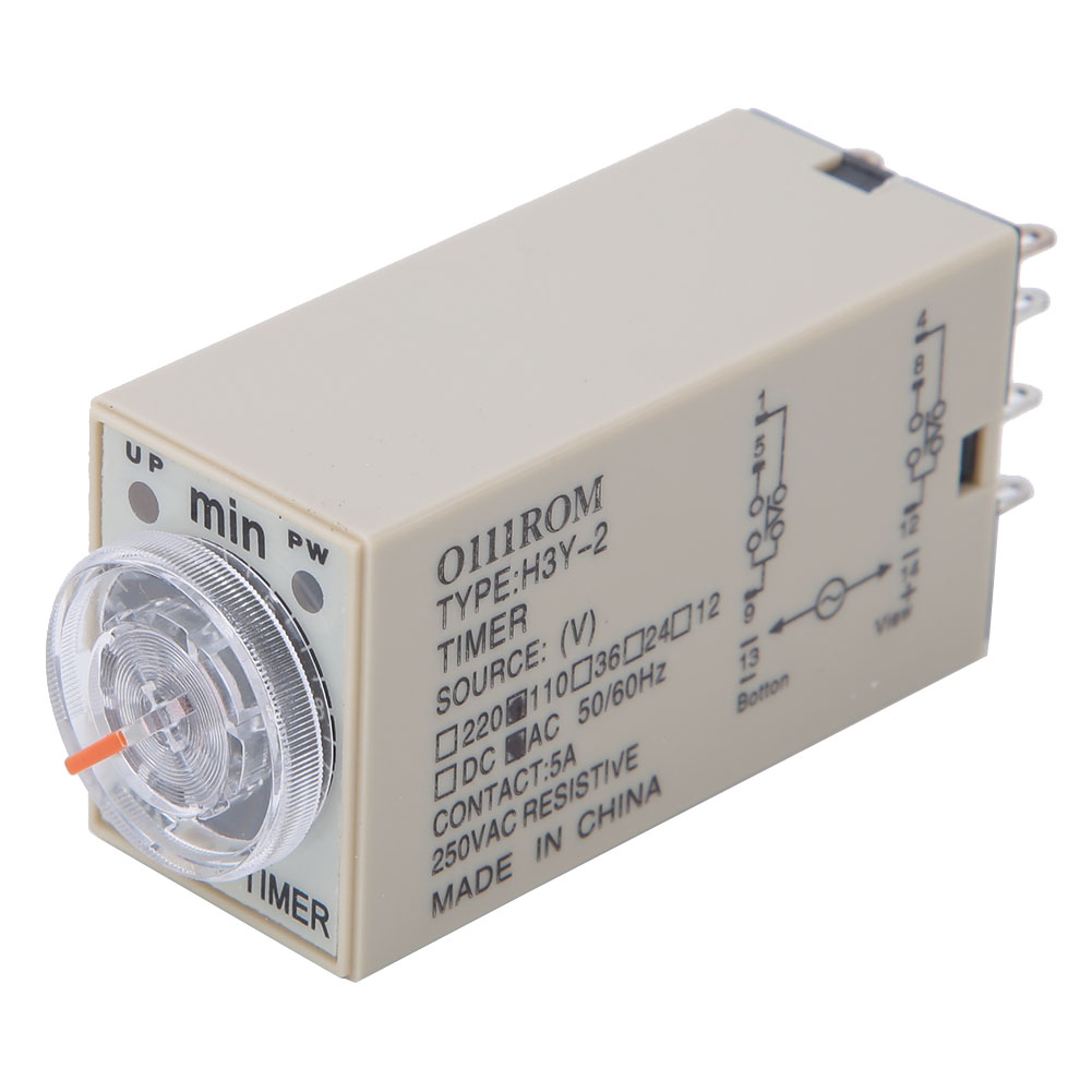 Zeitrelais H3y-2, 8-polig, Hohe Genauigkeit, Für Haushaltsgeräte, 0–10 Minuten, 110 V Ac
