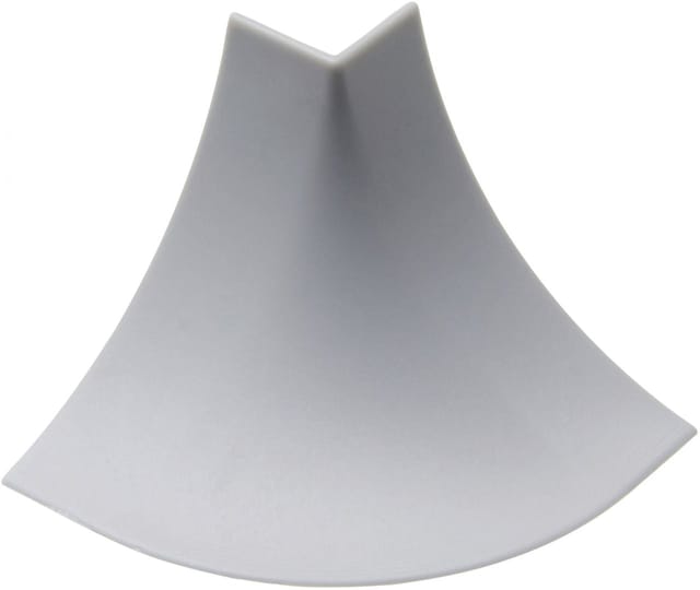 Zubehörset für Wandanschlußleiste grau, 7-teilig Clips & Ecken - Primo