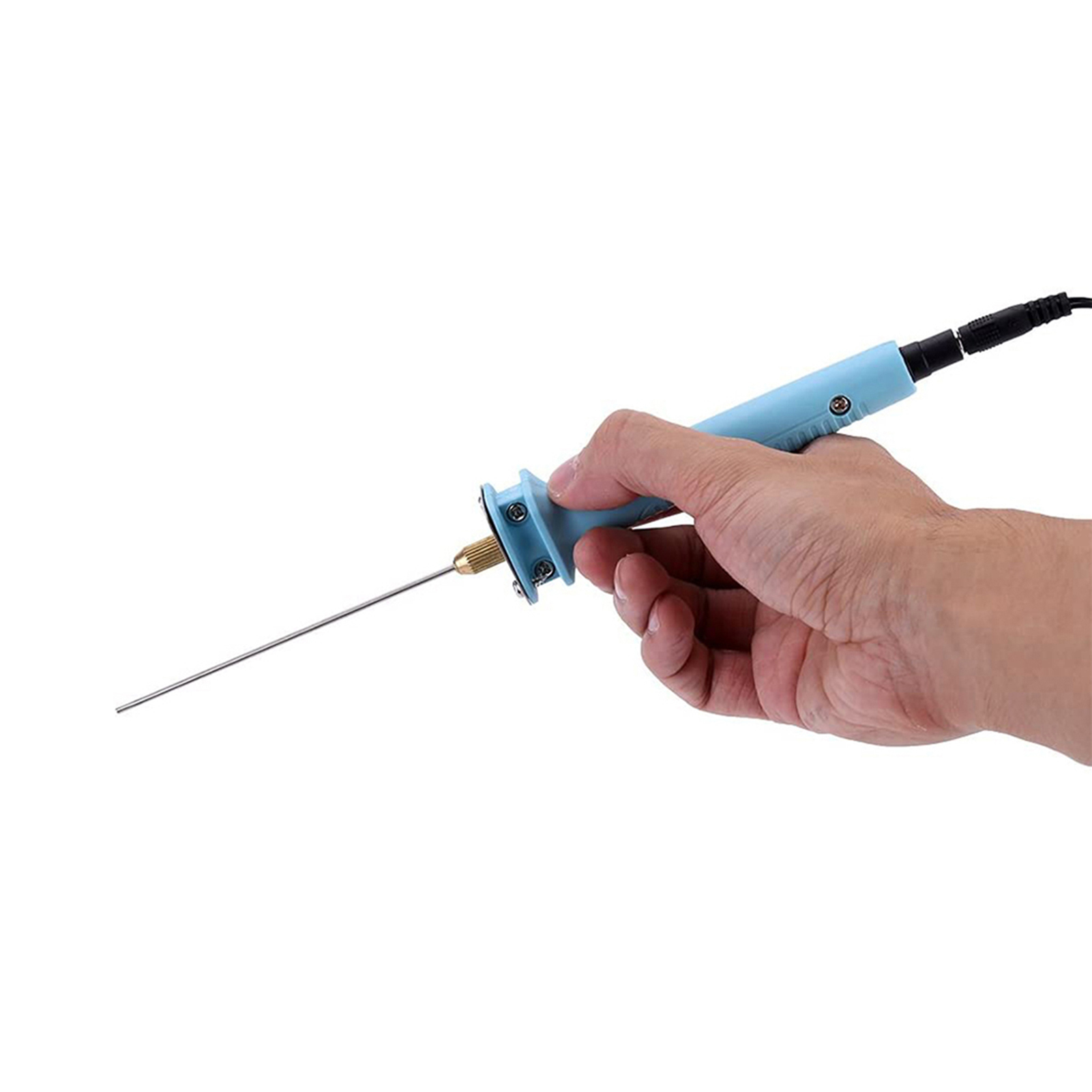 Elektrischer Heißdraht-schaumstoffschneider Mit Nadel (10 Cm) Und Netzteil (110–240 V, Eu-stecker)