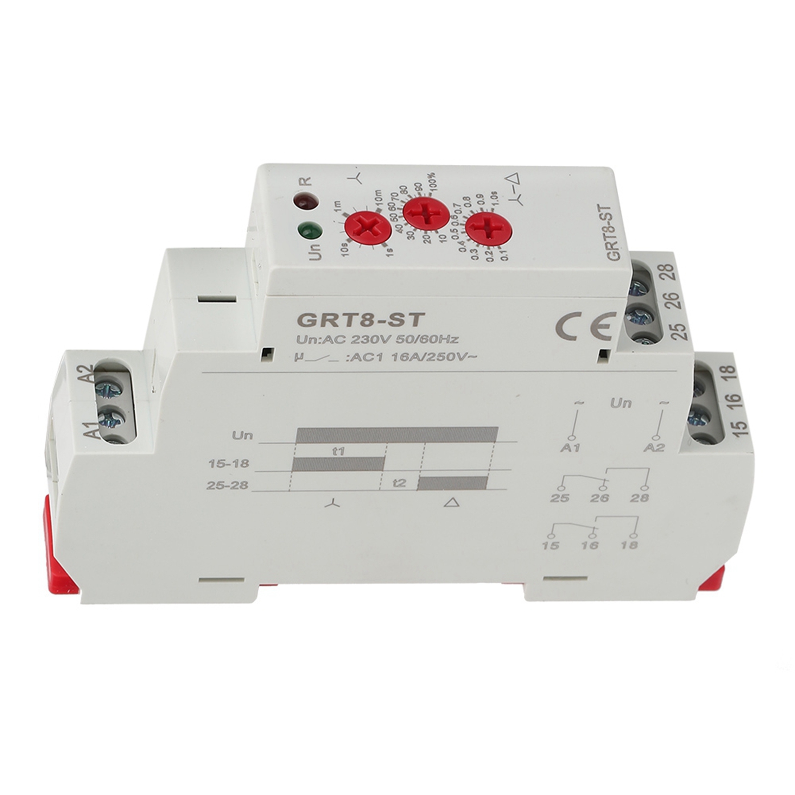 Grt8‑st Verzögerungs-motor-stern-dreieck-timer-sanftanlauf-dreieck-relais-motorstarter (ac380v,ac400v,ac415v)