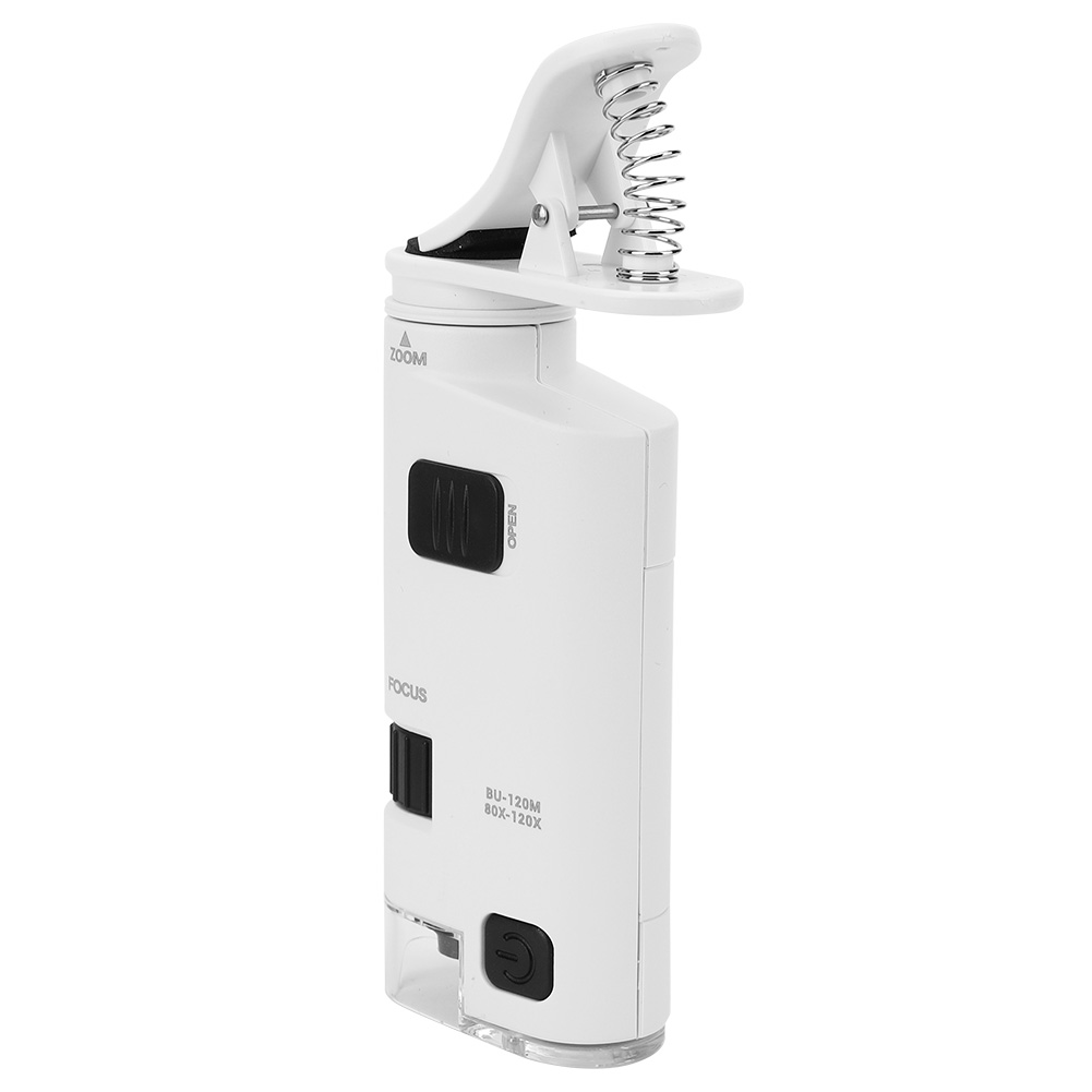 80-120-fache Vergrößerung, Einstellbares Led-handymikroskop, Mini-smartphone-linsenvergrößerung, Vergrößerungsklemme