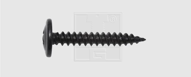 SWG - Blechschraube mit Bund 4,2x19mm 10 Stück, schwarz Blechschrauben
