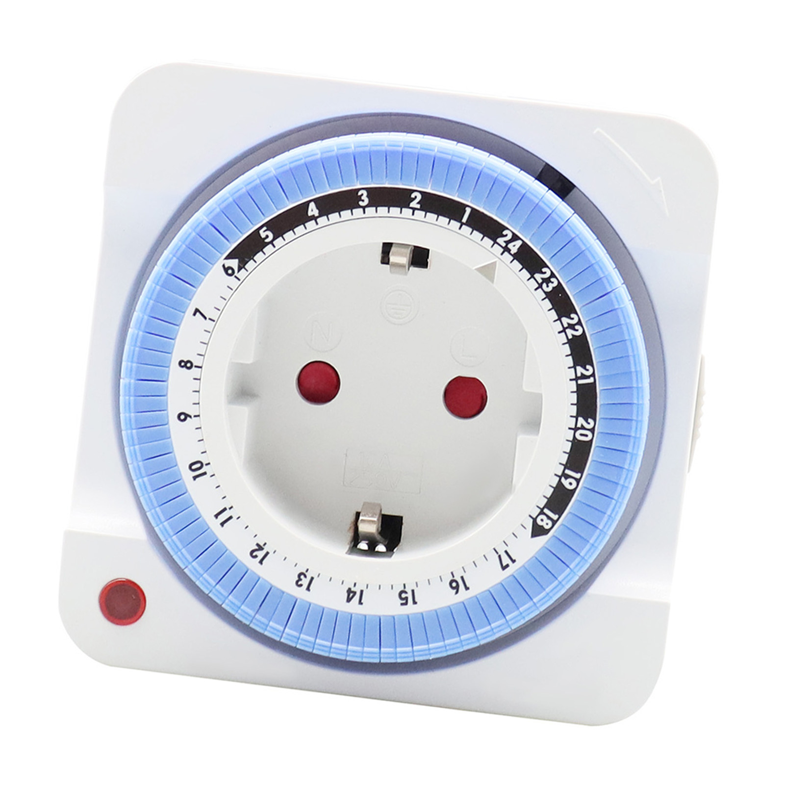 24-stunden-timer-steckdose, Mechanischer Programmierbarer Schalter, Elektrischer Innenstecker Mit Eu-stecker, 230 V