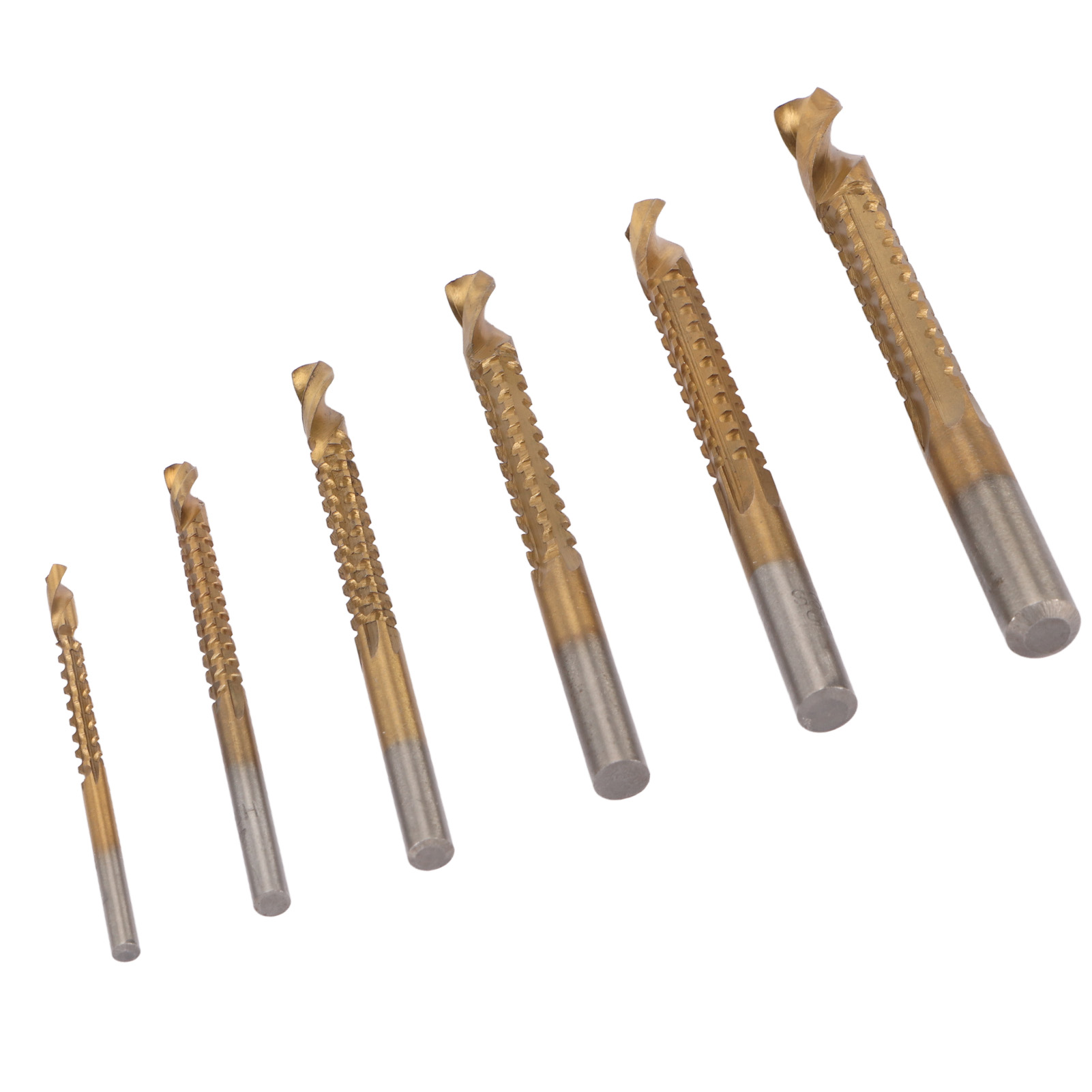 6 Stück Spiralbohrer 3 Bis 8 Mm Hss, Gezahnt, Seitlich Schneidend, Für Holz, Metall Und Kunststoff