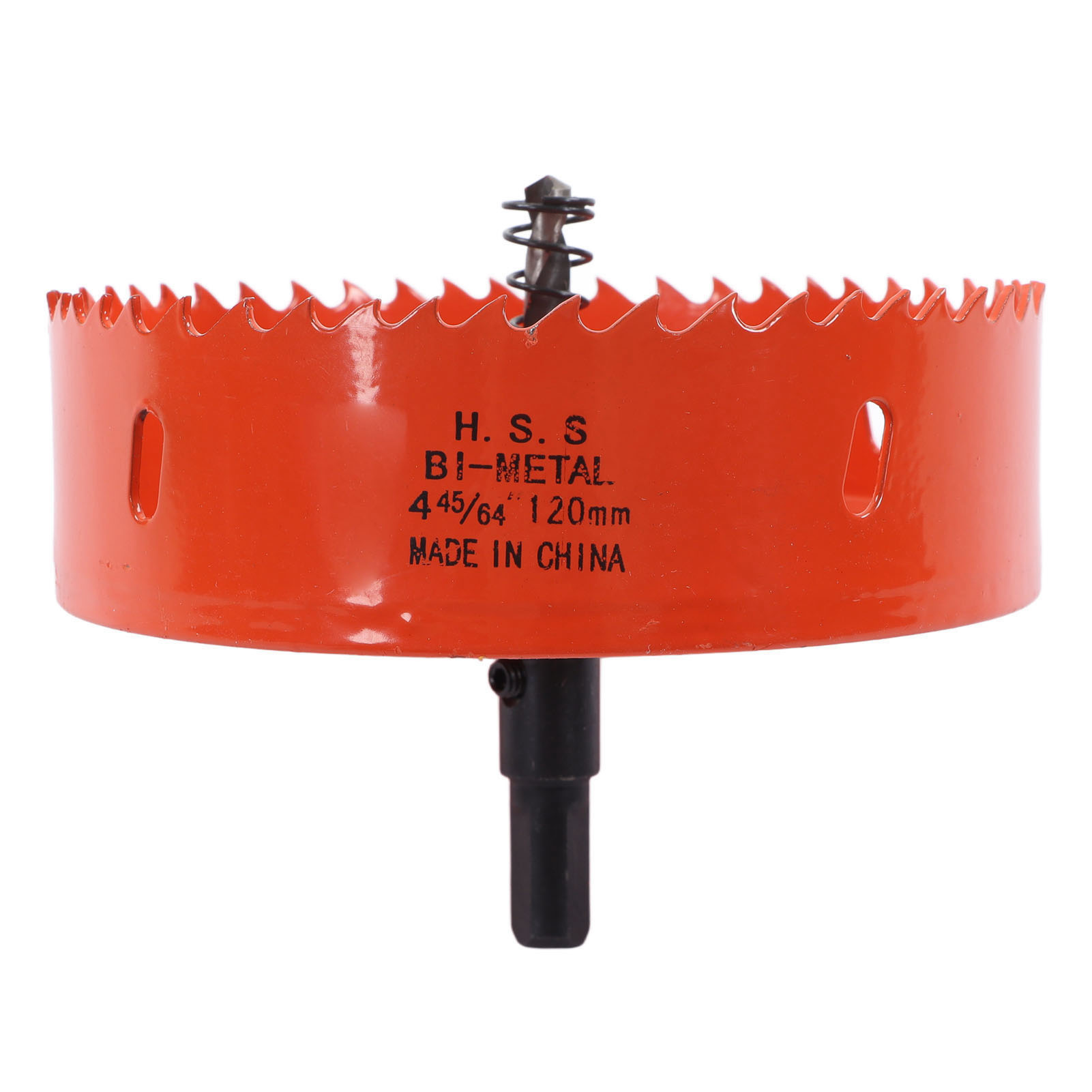 Bimetall-lochsägenaufsatz Aus Hochleistungsschnellstahl Mit Zentrierbohrer Für Holz Und Kunststoff 4-45/64 Zoll (120 Mm)