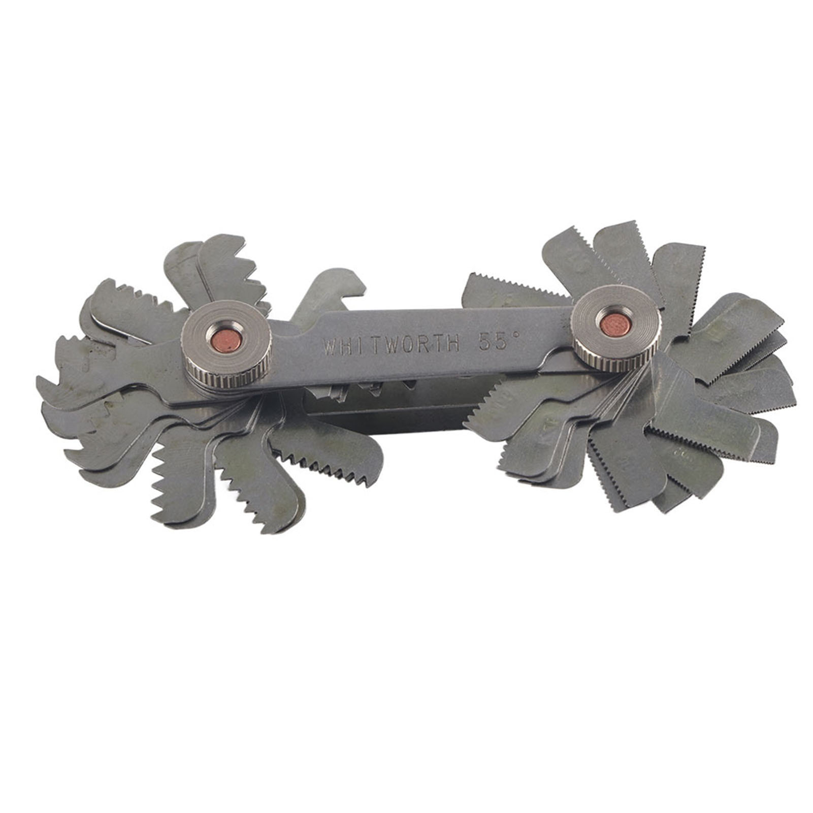 52-teiliges Gewindelehren-set Aus Edelstahl Für Gewindesteigungen Von 60° Und 55° (metrisch Und Zöllig)