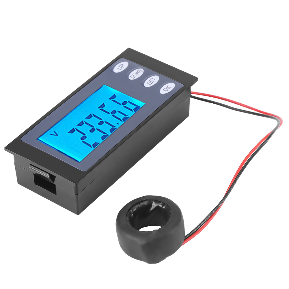 Peacefair Digitales Ac 80-260v 100a Strom-, Spannungs-, Watt-, Kwh- Und Zeitmessgerät (panelmeter, Voltmeter, Ct)