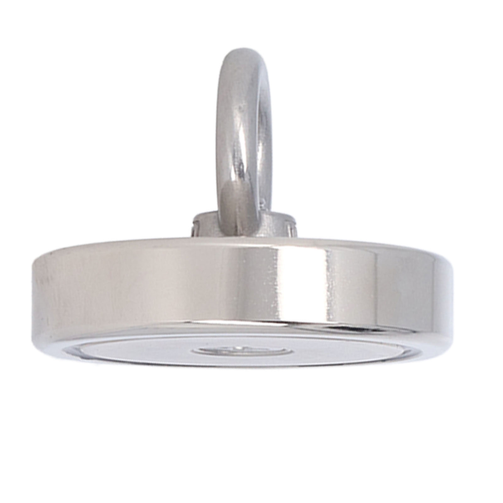 Hochleistungs-angelmagnet Aus Ndfeb-edelstahl Mit Silbernem Neodym-magnetring Und Schnalle, 374,8 Lb (ca. 170 Kg).