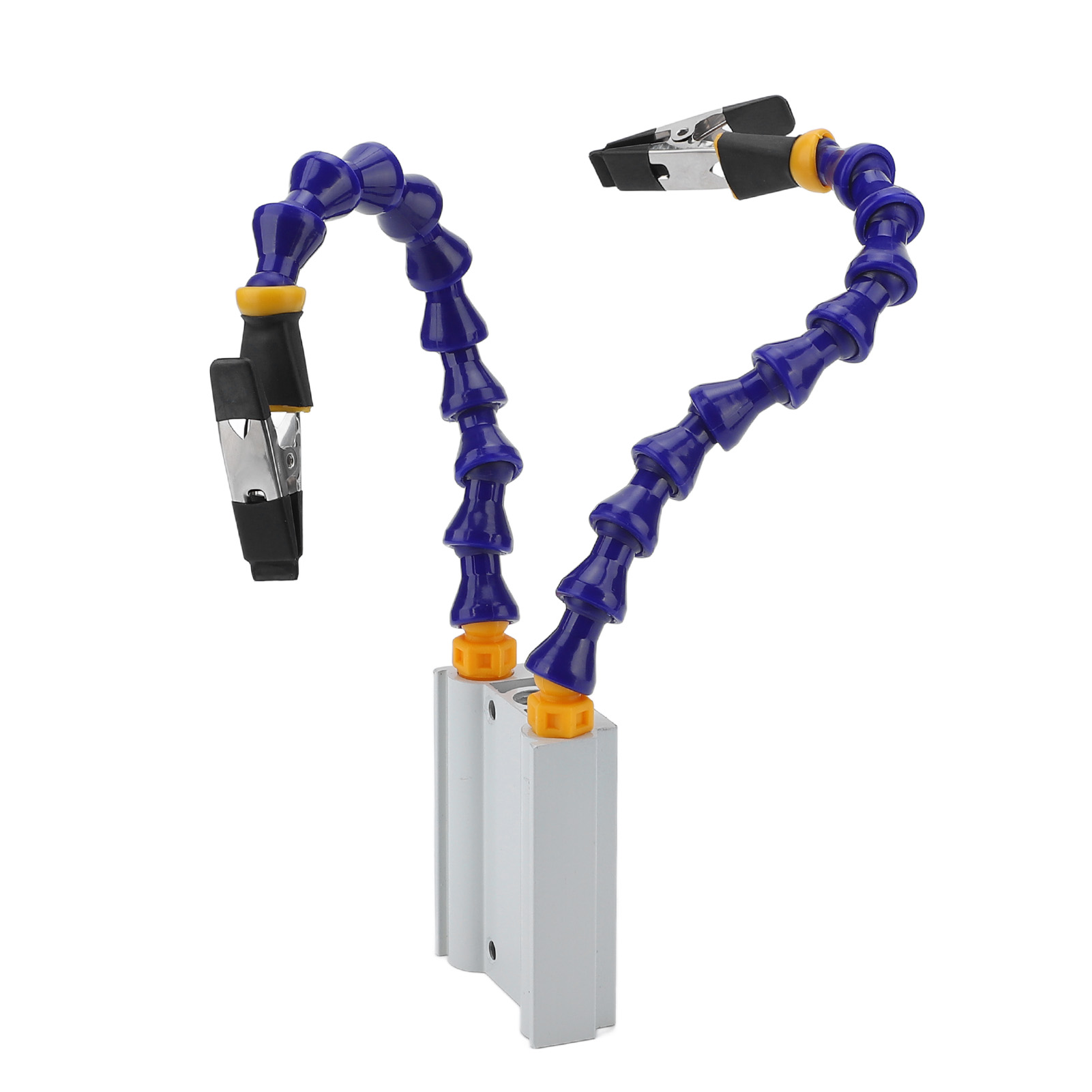 Löthilfe Mit Flexiblem Abs-arm, Aluminiumlegierungsbasis Und Abnehmbarer Gummikappe (2 Stück)