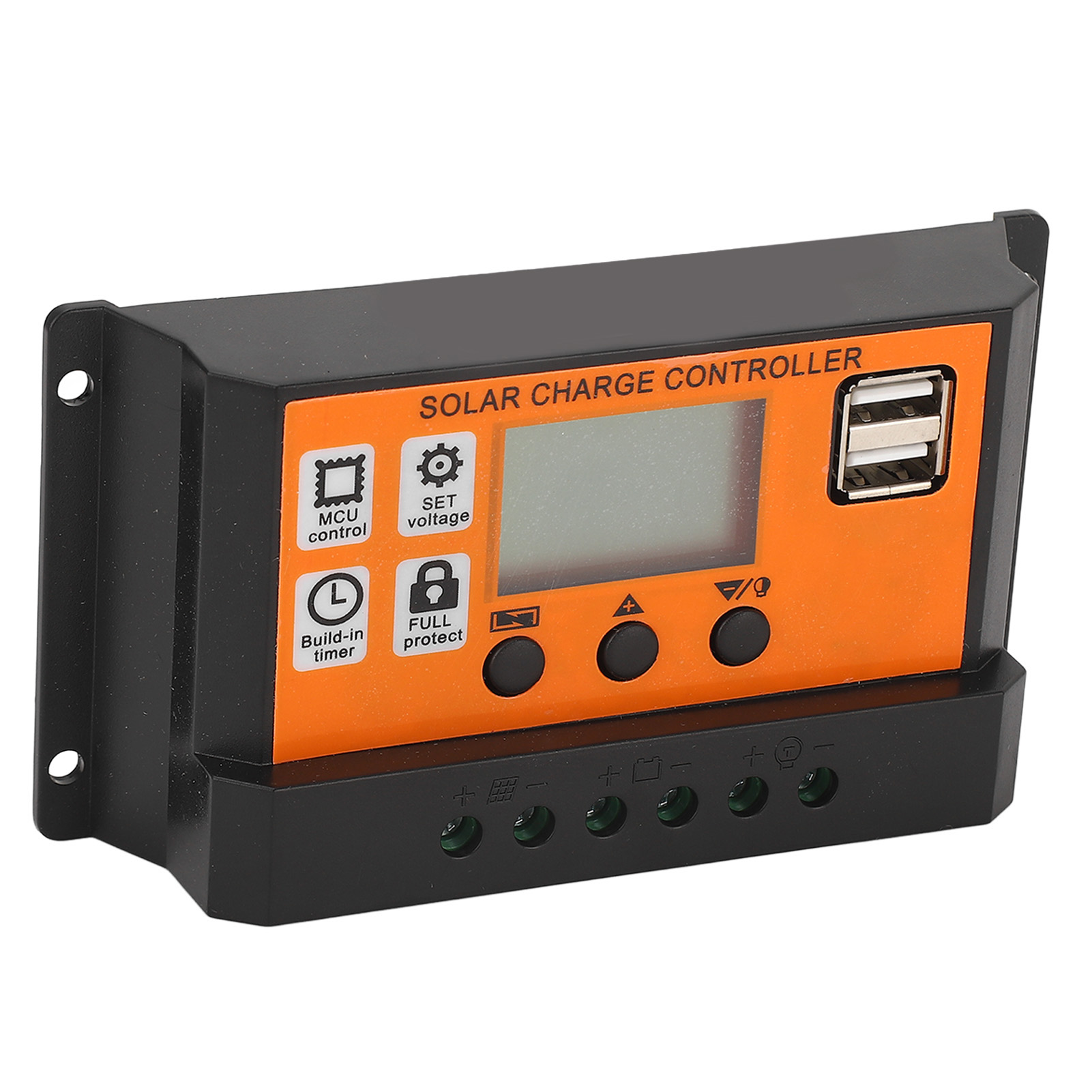 Solar-laderegler Mit Lcd-display, 3-stufiges Management, Solarpanel-laderegler Für Lithium-säure-batterien 12 V, 24 V, 30 A