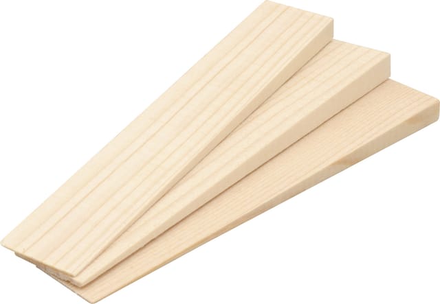 Holzkeile 14 x 2,3 x 1,0 cm Fichte - 12 Stück Verlegehilfen