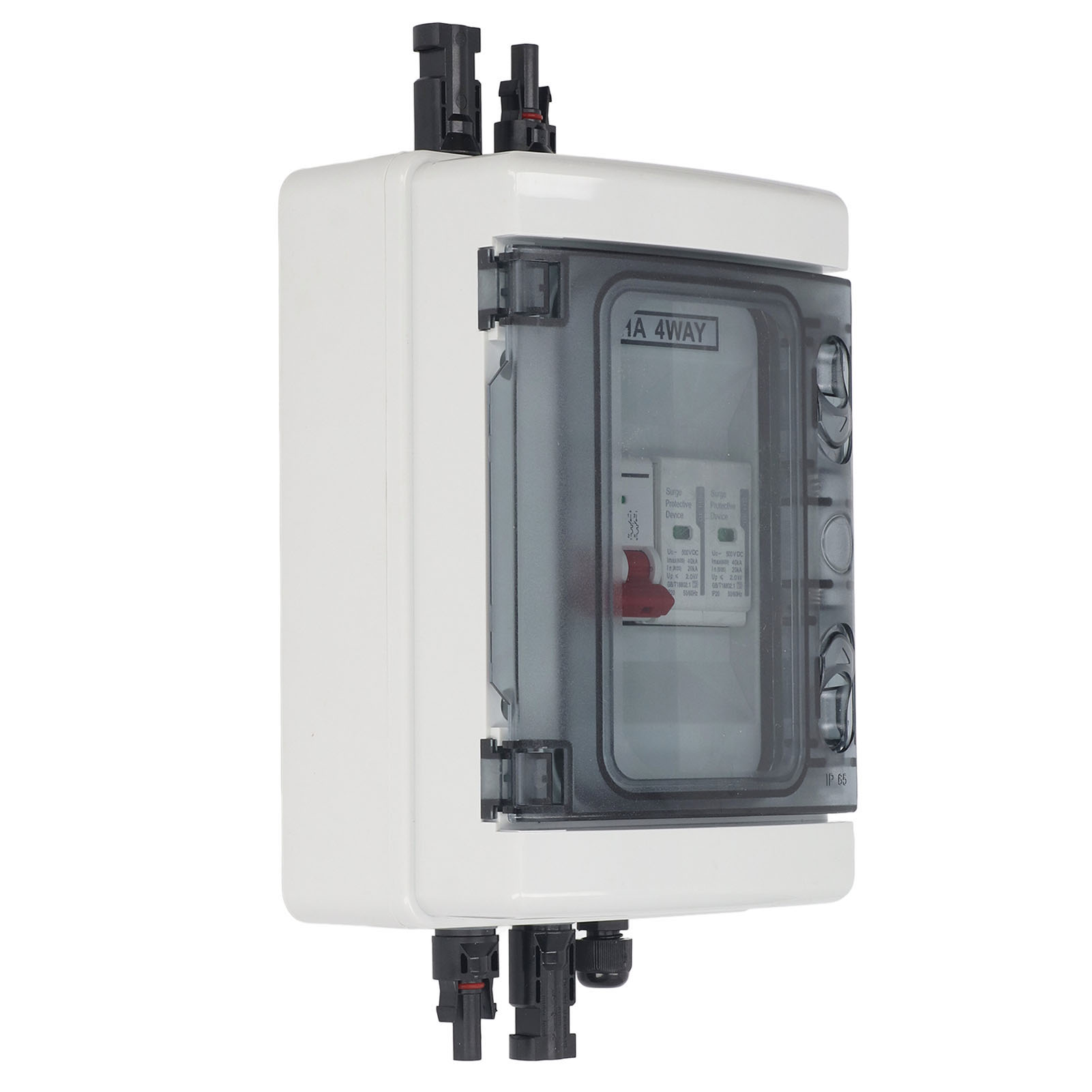Pv-kombinationsbox Ip65 Wasserdichte Solar-photovoltaik-kombinationsbox Mit Dc500v 32a Schutzschalter Und Überspannungsschutz