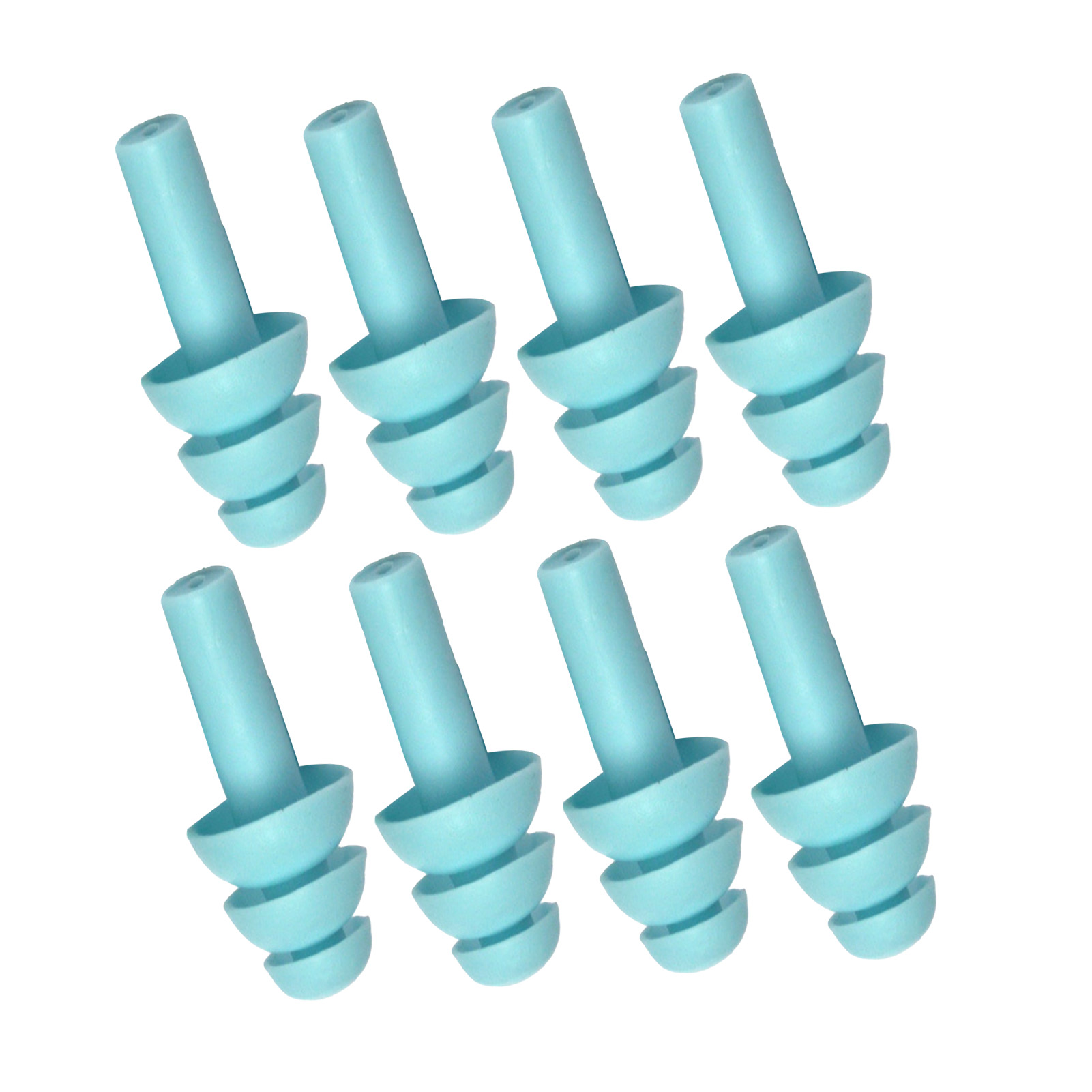 Paar Geräuschdämpfende Ohrstöpsel, Waschbar, Schalldicht, Silikon, Langsam Zurückfedernd, Blau