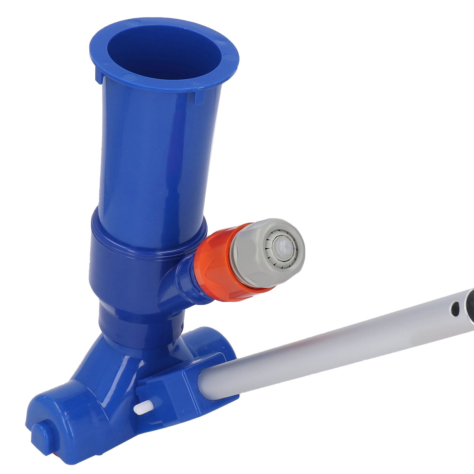 Kleiner, Tragbarer Teichsauger Mit 5-teiligem Aluminiumstab Und Feinmaschigem Nylonbeutel Für Whirlpool Und Spa, Blau, Eu-standard