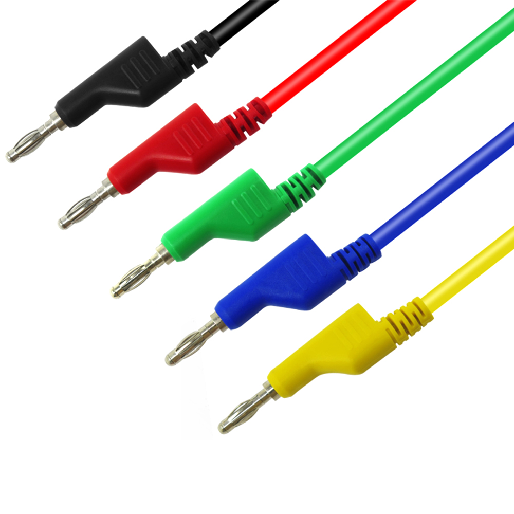 Stück Digitalmultimeter-messspitzenkabel Aus Pvc-reinkupfer, Rot, Schwarz, Blau, Gelb, Grün
