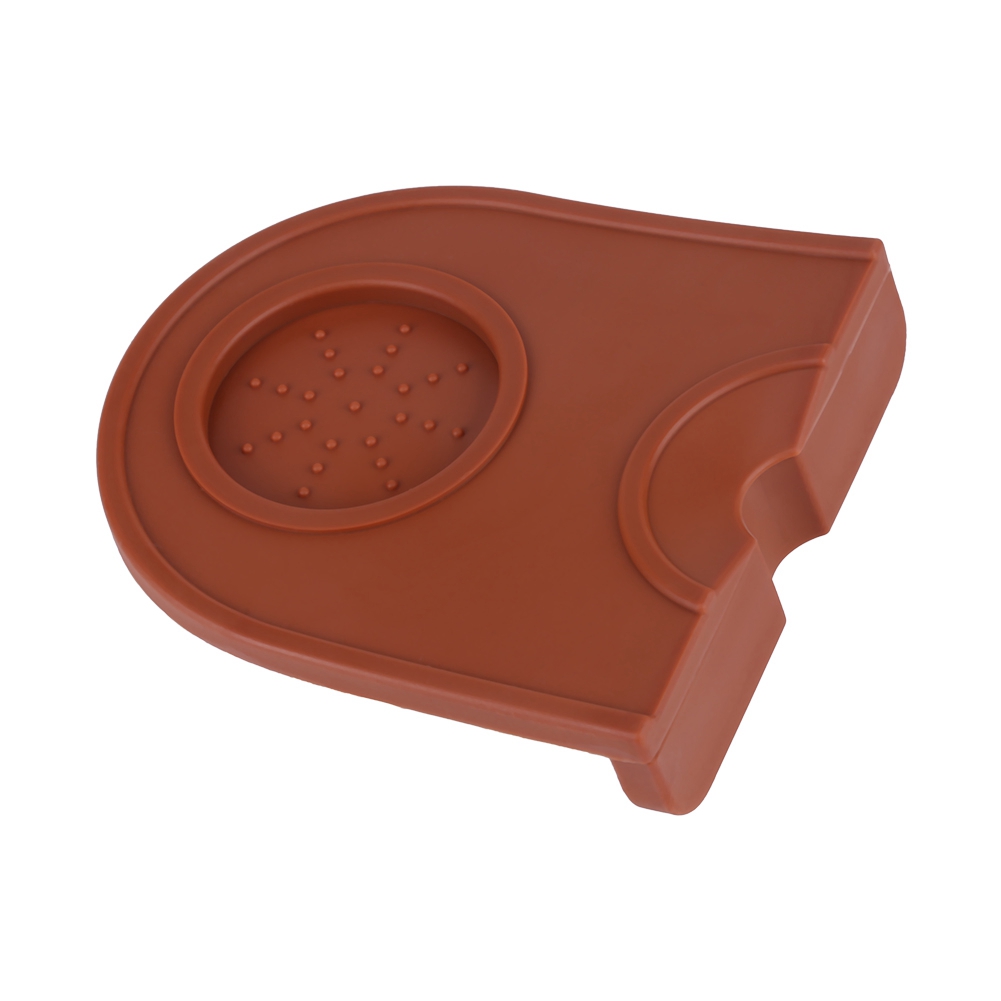 Schwarze, Multifunktionale, Verdickte, Rutschfeste Silikonmatte Für Kaffeetamper (braun)