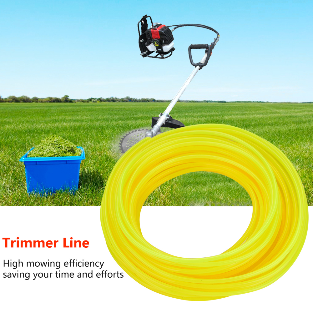 Runder Trimmerfaden Für Rasenmäher, Freischneider, Rasentrimmer, Gelb, 3,0 Mm X 15 M