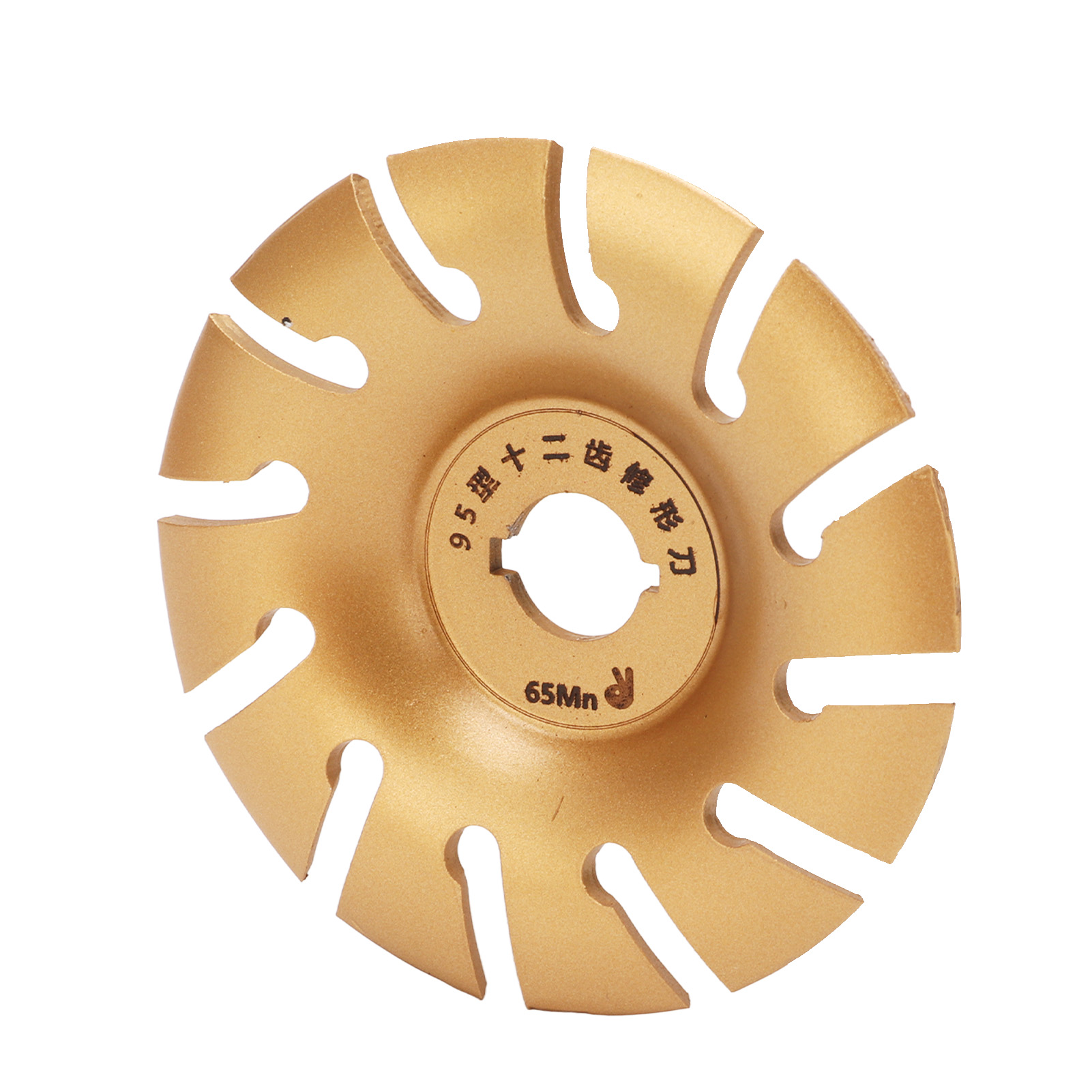 Schleifscheibe Zum Formen Von Holz, 12 Zähne, Edelstahl, 95 Mm, Gold, Für Winkelschleifer, Holzbearbeitung